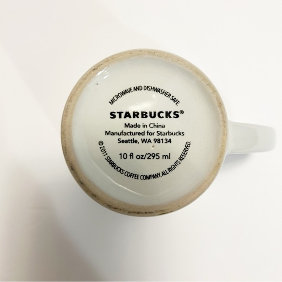 2011 Starbucks Reindeer 10 oz Ceramic Mug *TINY FLAW* - Picture 6 of 7